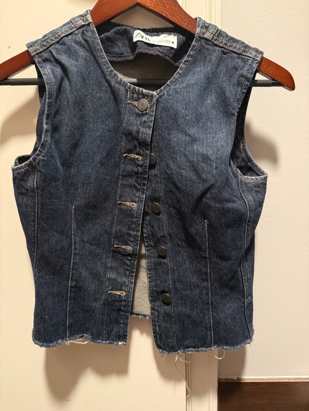 Zara Denim Vest Top